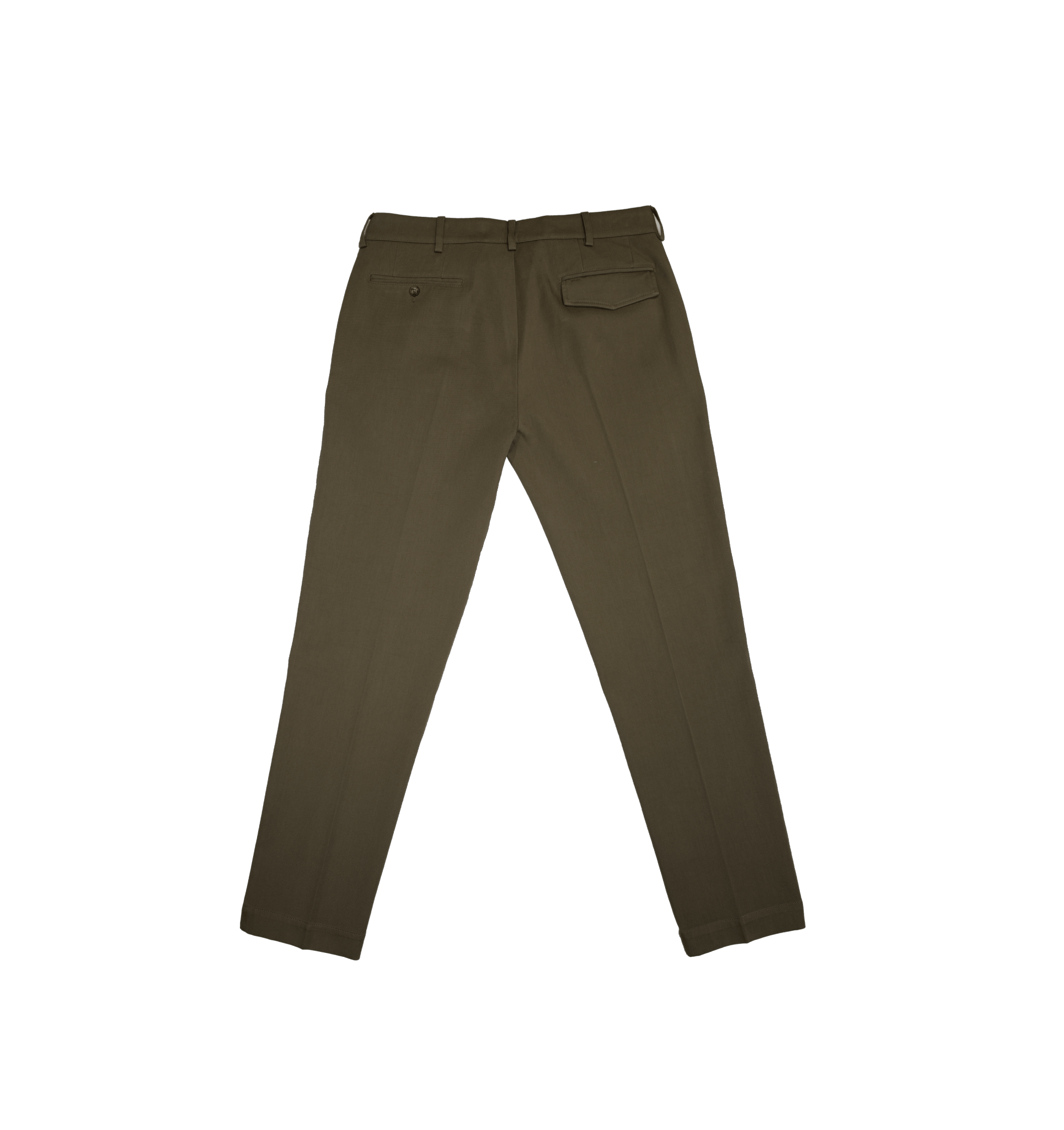 Pantalone uomo verde militare in twill di cotone - Valensia