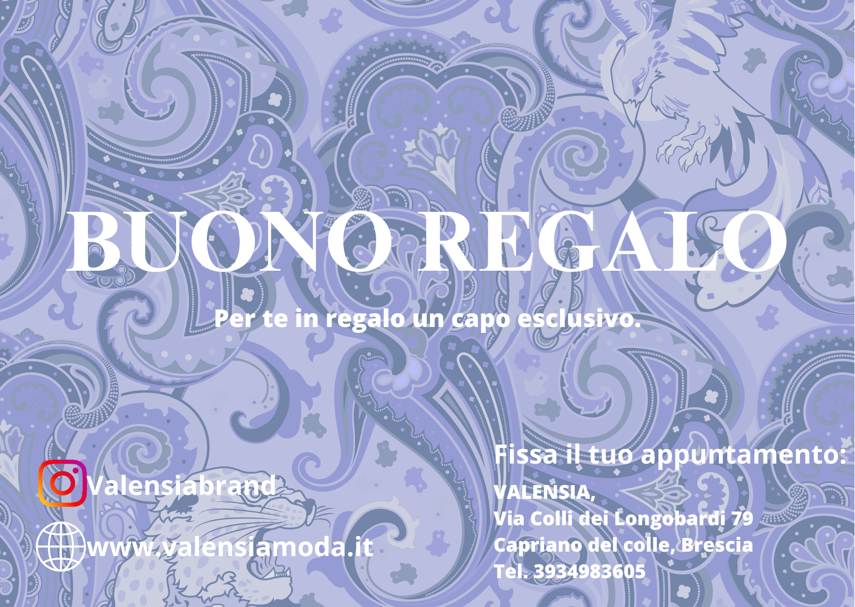 Buono regalo valensia - VALENSIA