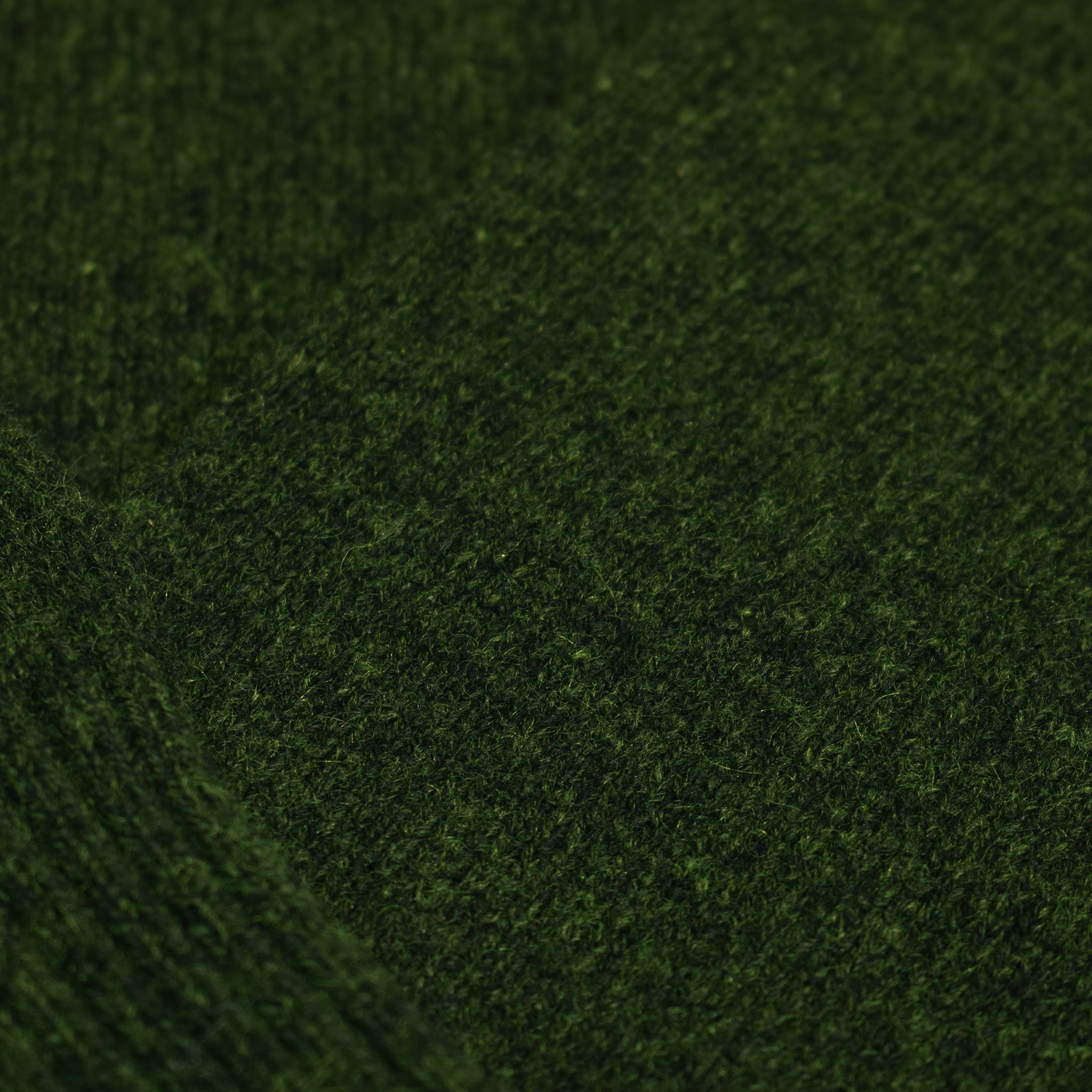 Maglione girocollo verde melange 100% cashmere texture- valensia