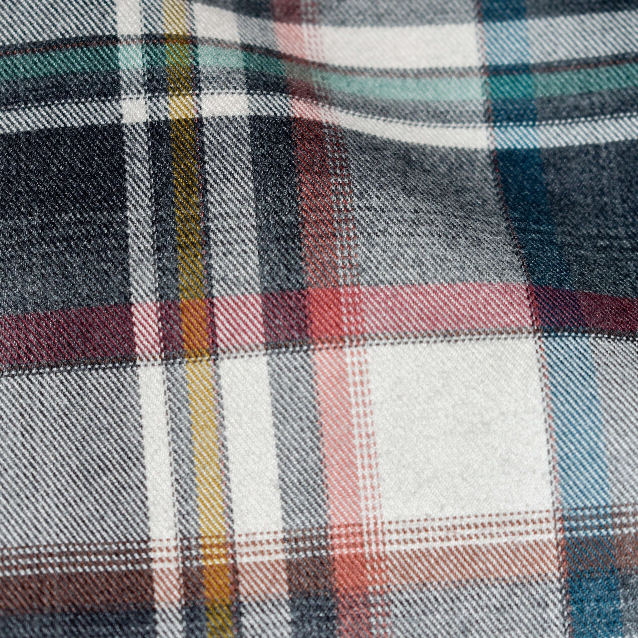 Camicia flanella a quadri dettaglio quadro- VALENSIA MODA