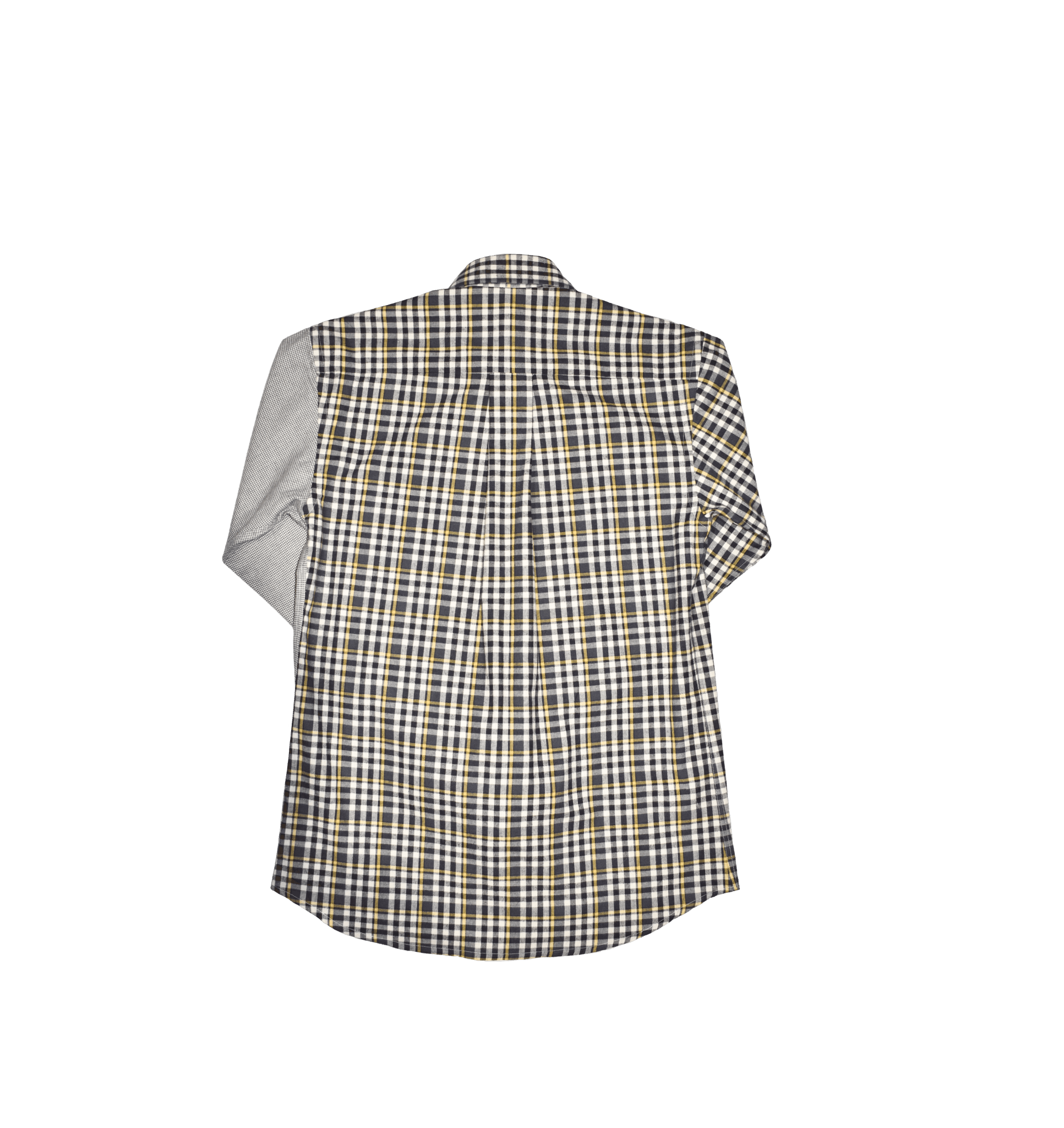 Camicia patchwork pied de poule sagoma dietro - VALENSIA